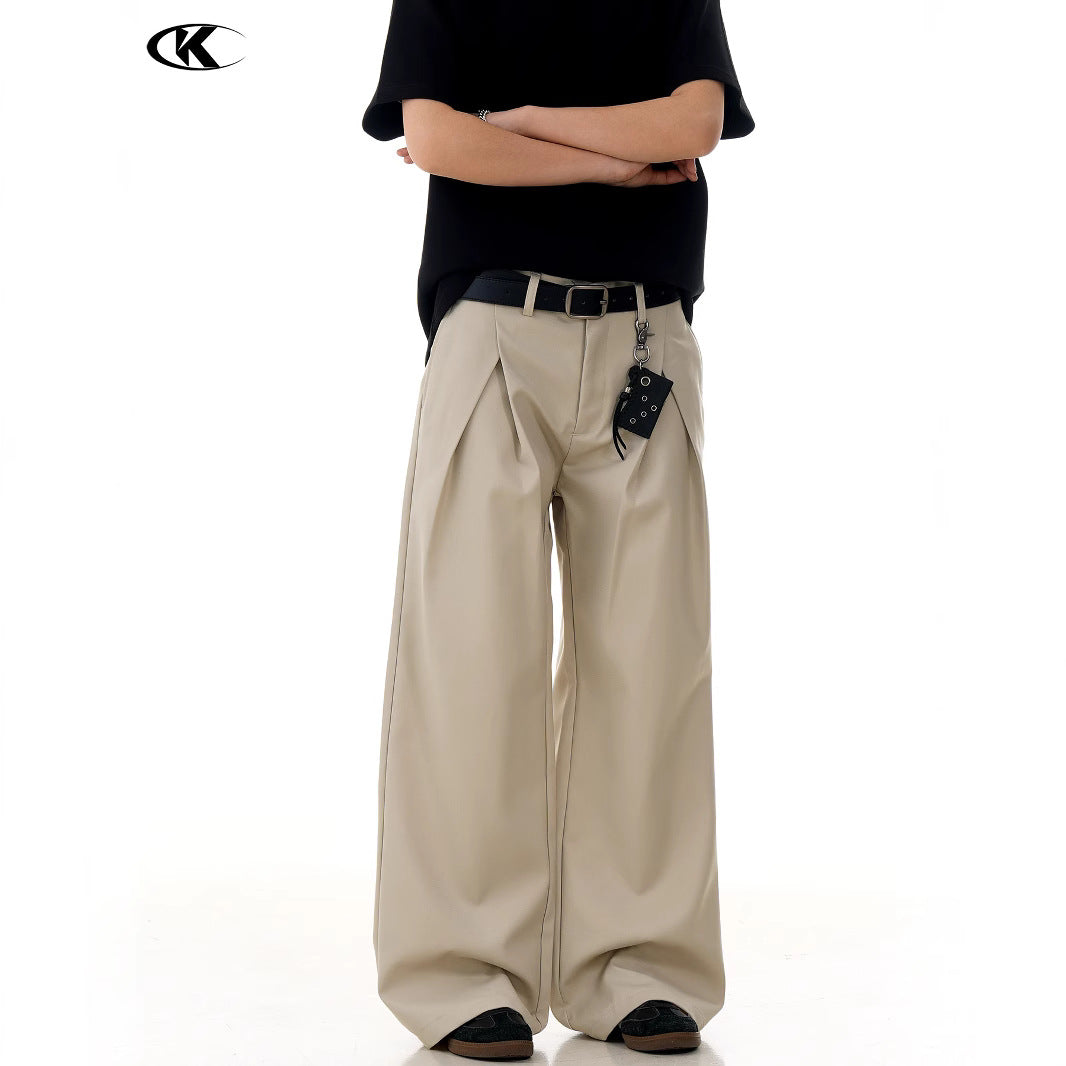 Pleats Slimming and Casual Long Pants