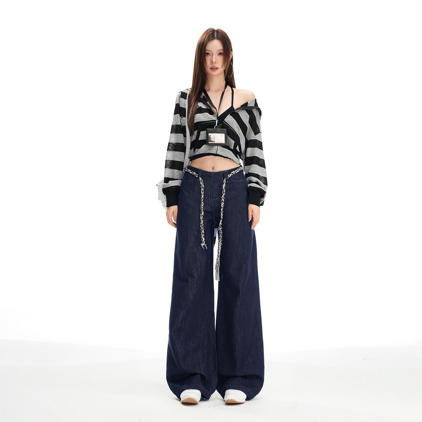 Denim loose pant
