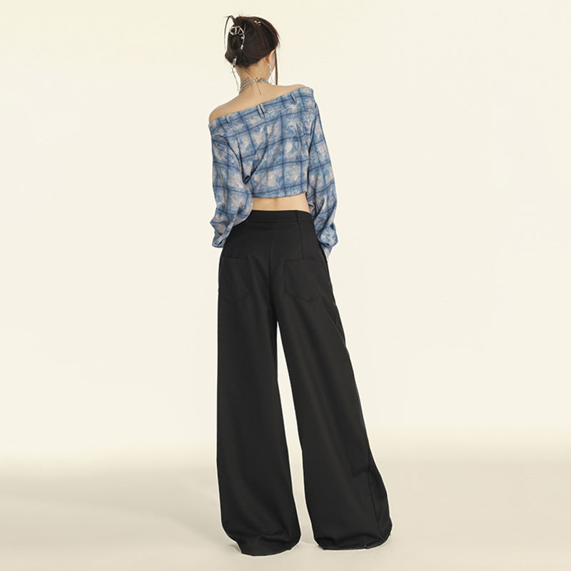 Floor-length straight pants