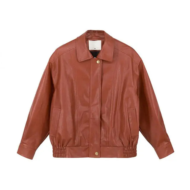 Punk Vintage Red Leather