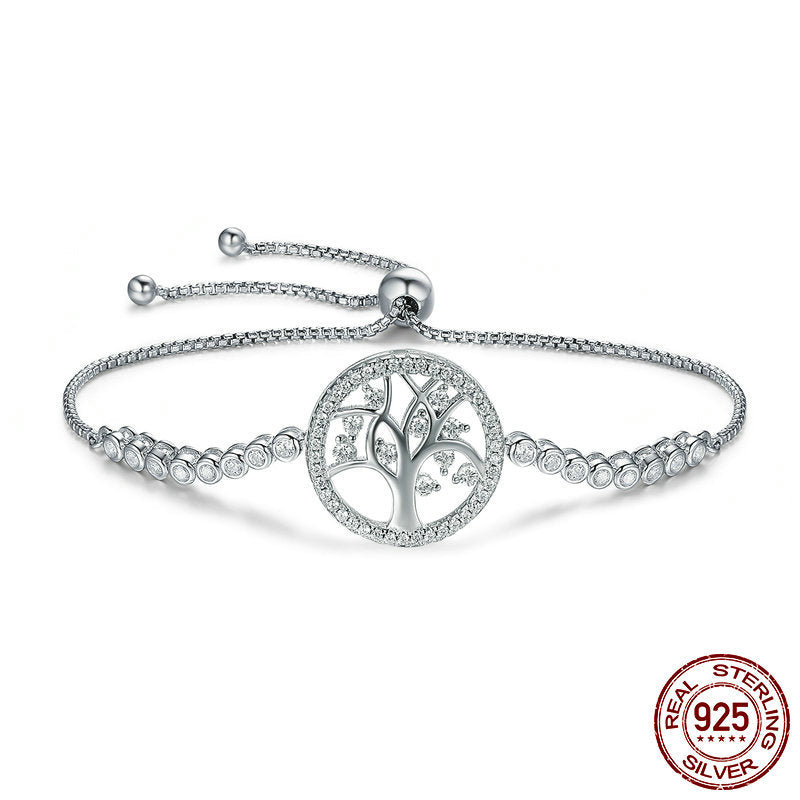 Leunsa Silver Bracelet Shining Tree of Life