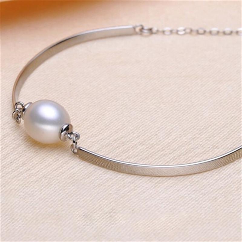 Leunsa Sterling Silver Charm Bracelet Pearl