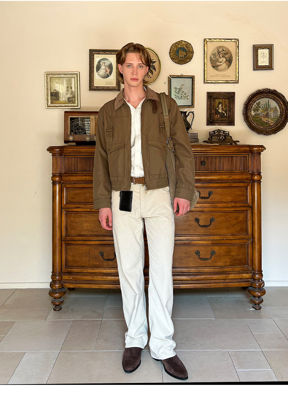 Luxury jacket with metal details
