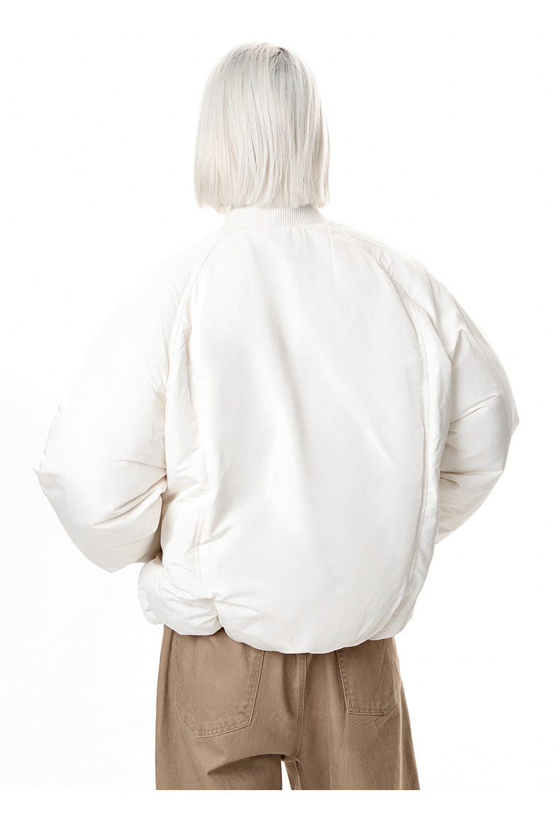 Minimalist Solid Color Cotton Coat