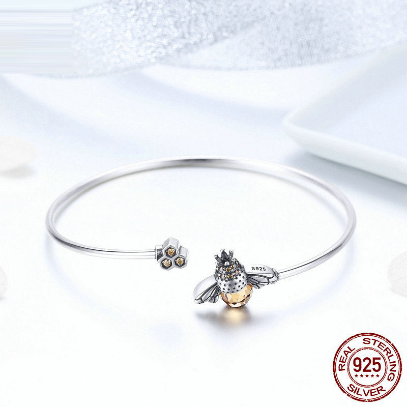 Leunsa silver bracelet with bee