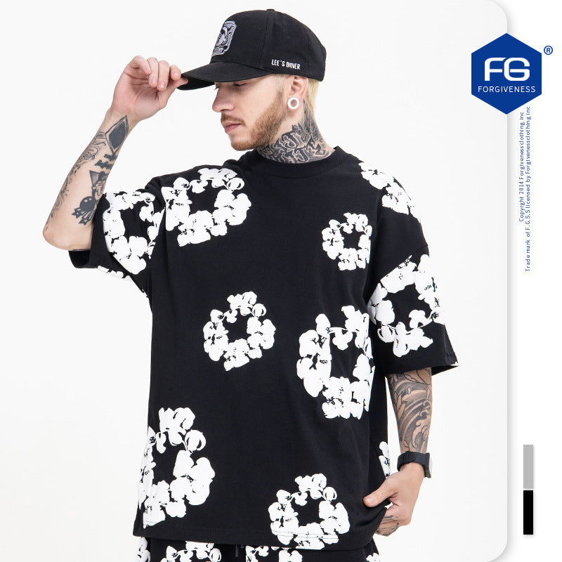 Foaming Print T-Shirt