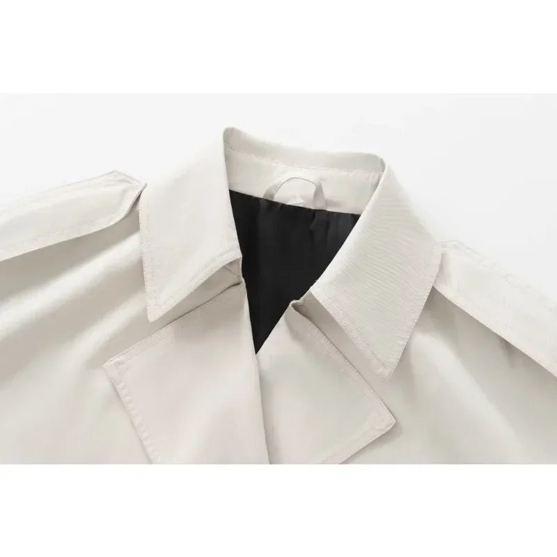 Luxury Windbreaker Trench Coat