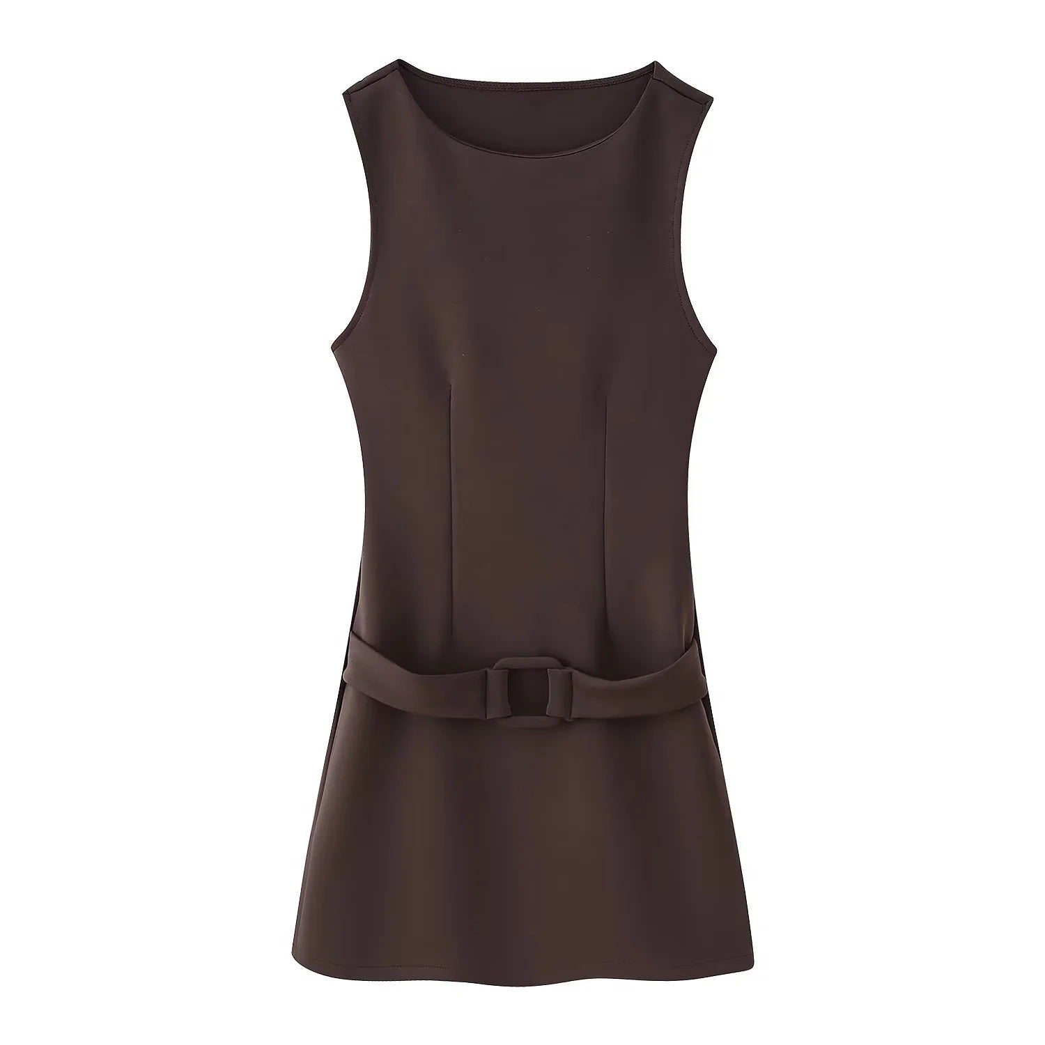 Elegant Fashion Dress with Waist Belt