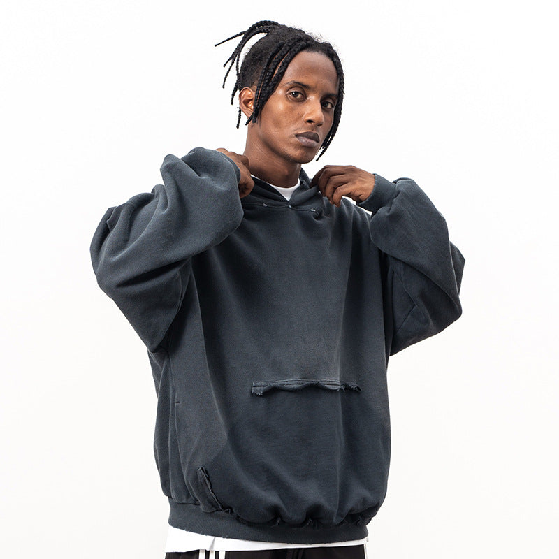 Paris Plain Hoodie Vintage Sweatshirt