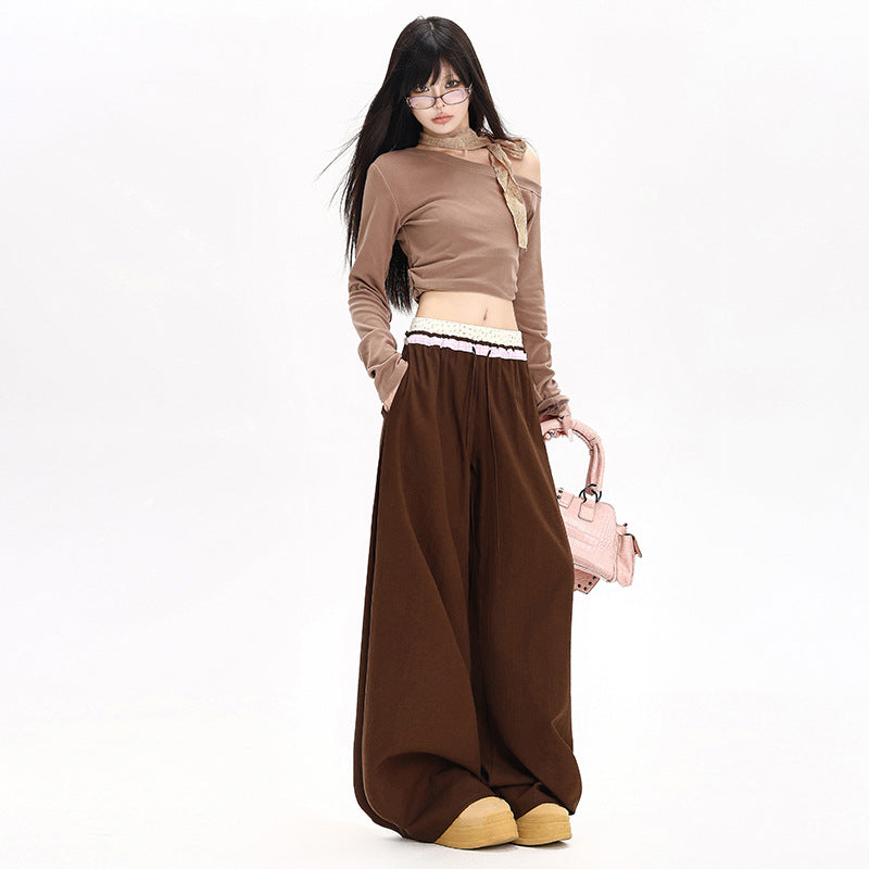Double waistband design pants