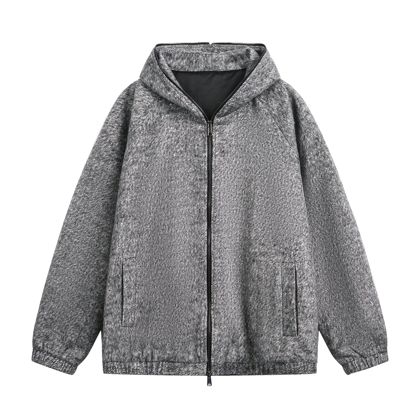 Hooded thick cardigan sweatshirt Jacket