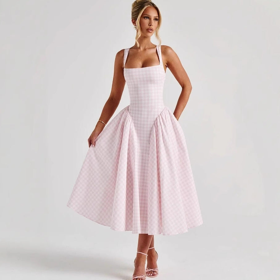 Big sling long skirt