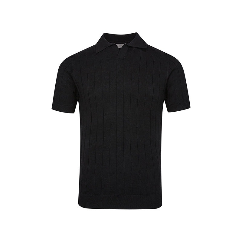 Ribbed cuff short knitwear