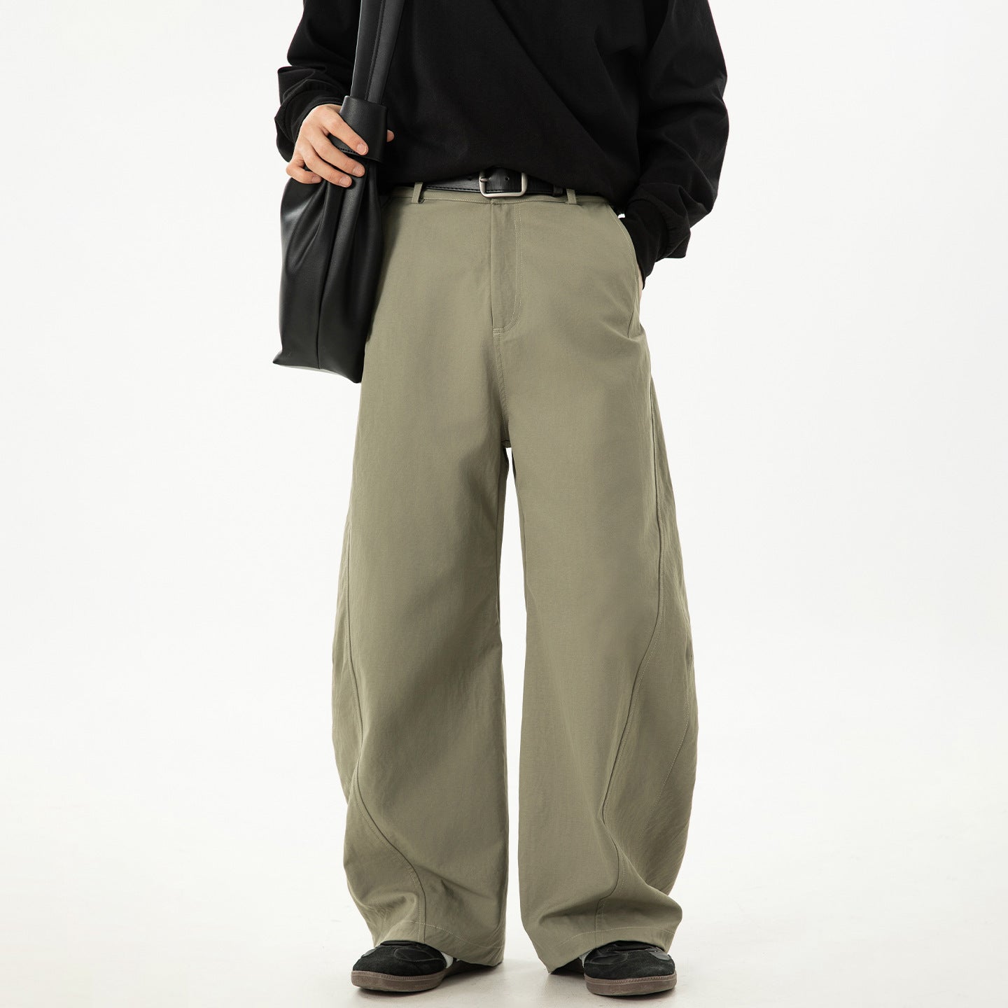 Side split spliced pants