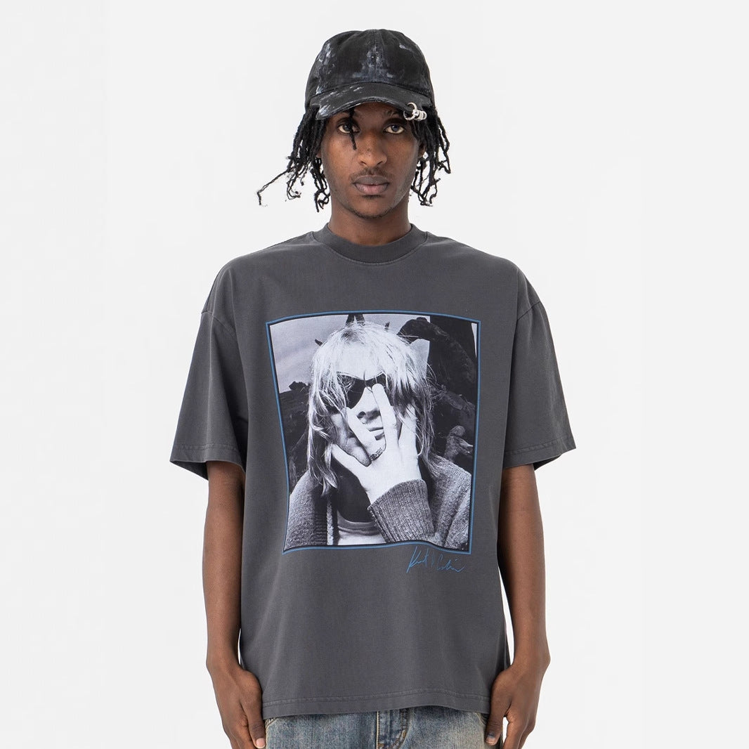 Portrait vintage short sleeve t-shirt