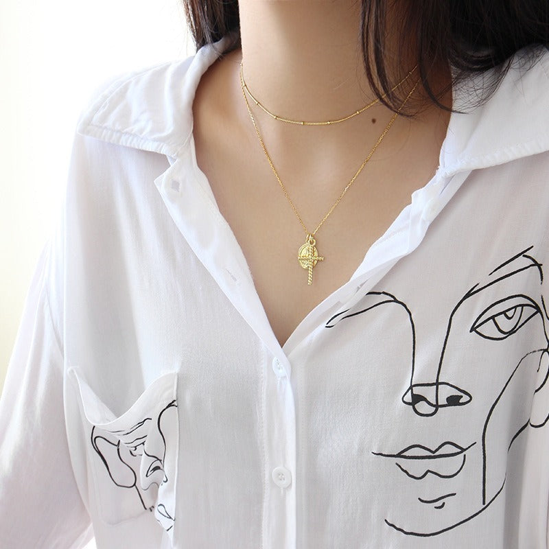 Leunsa silver necklace