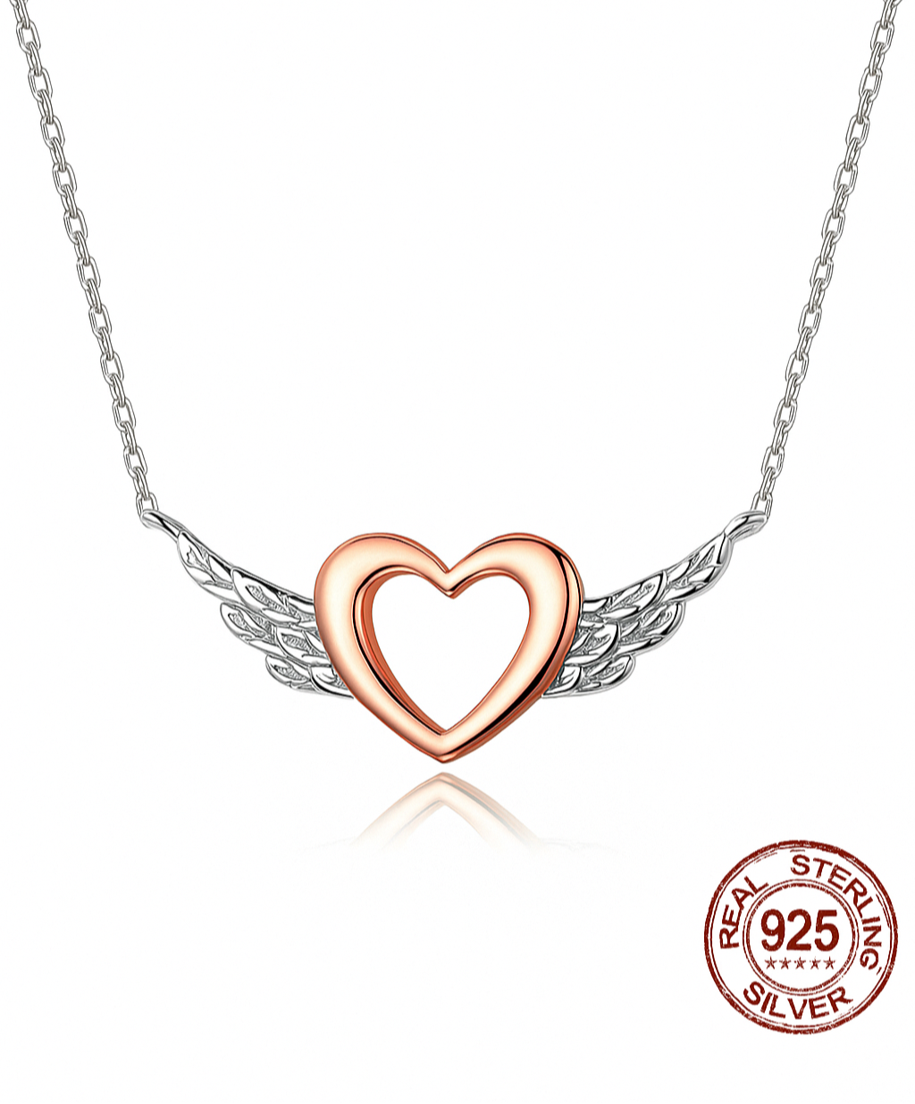 Leunsa heart-shaped necklace