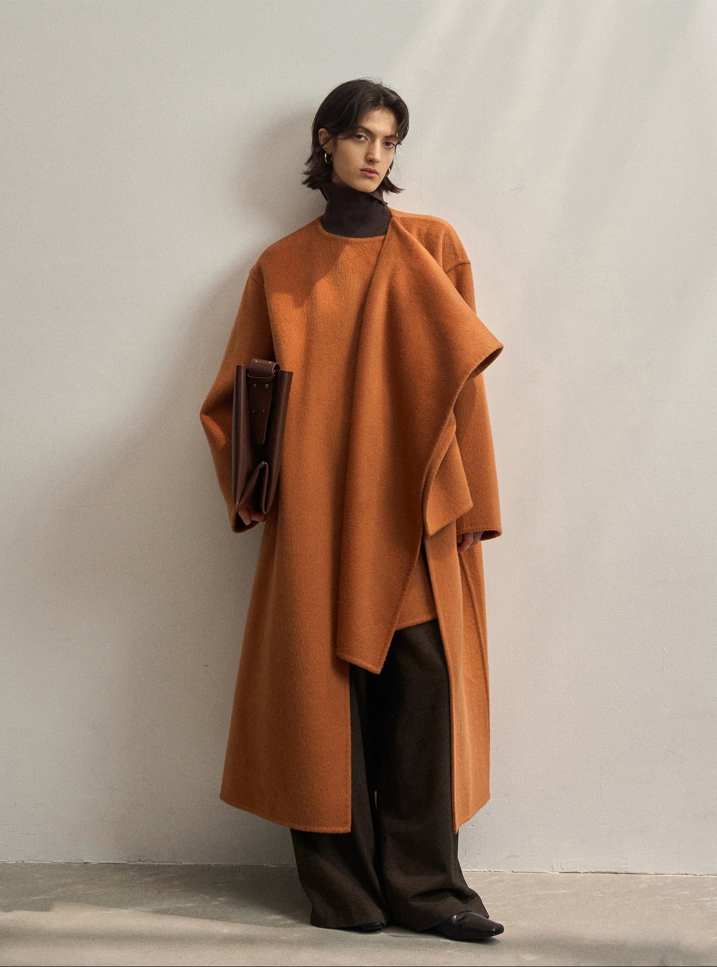 Double-sided woolen coat