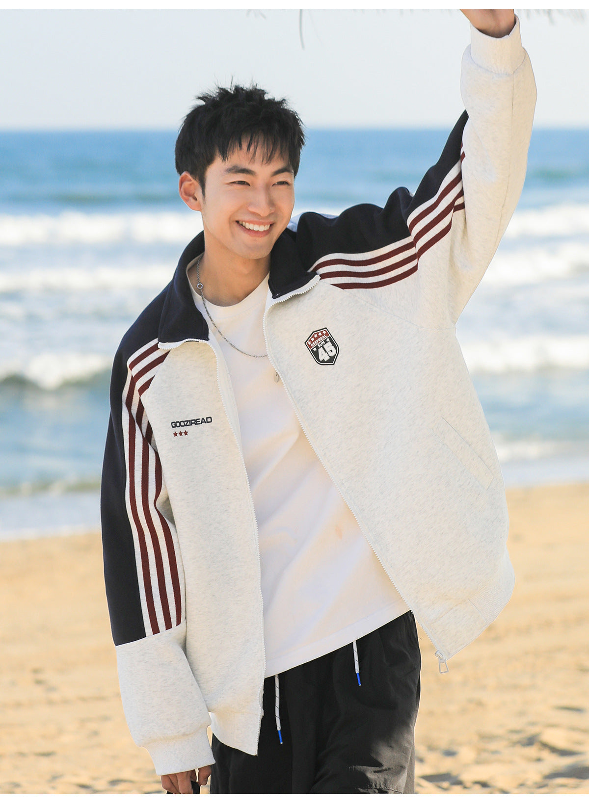 Striped cardiga Sweatshirt Jacket