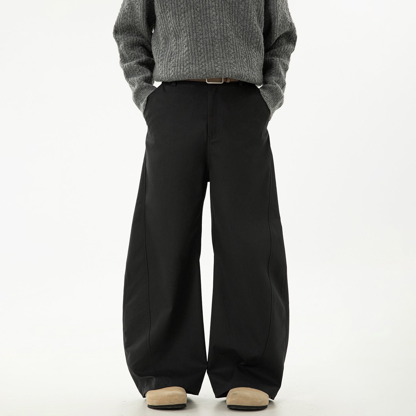 Side split spliced pants