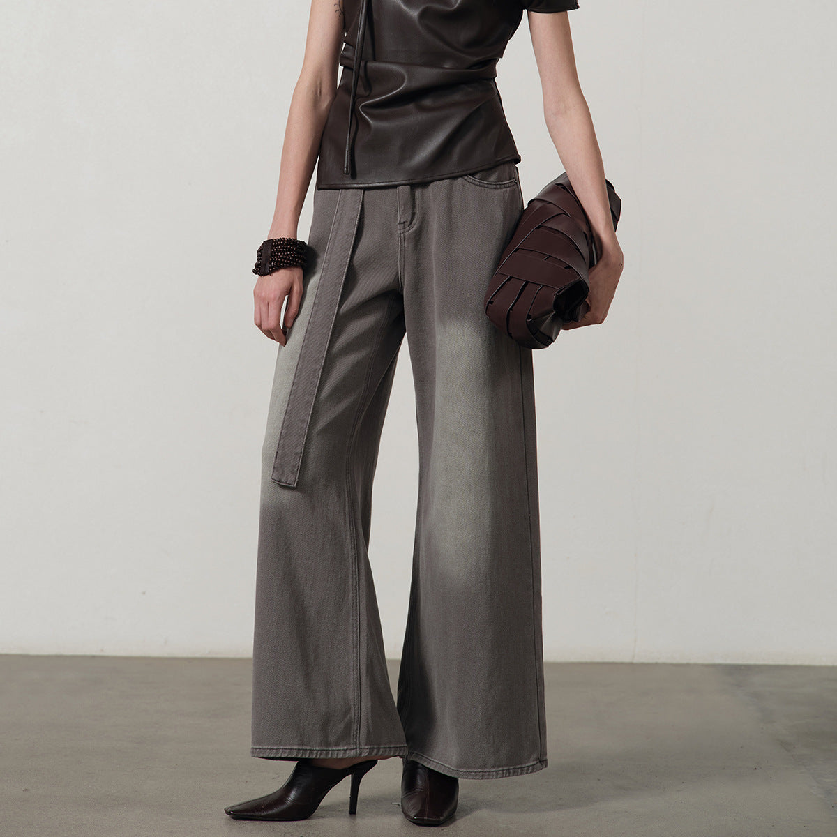Casual Wide Denim Pants