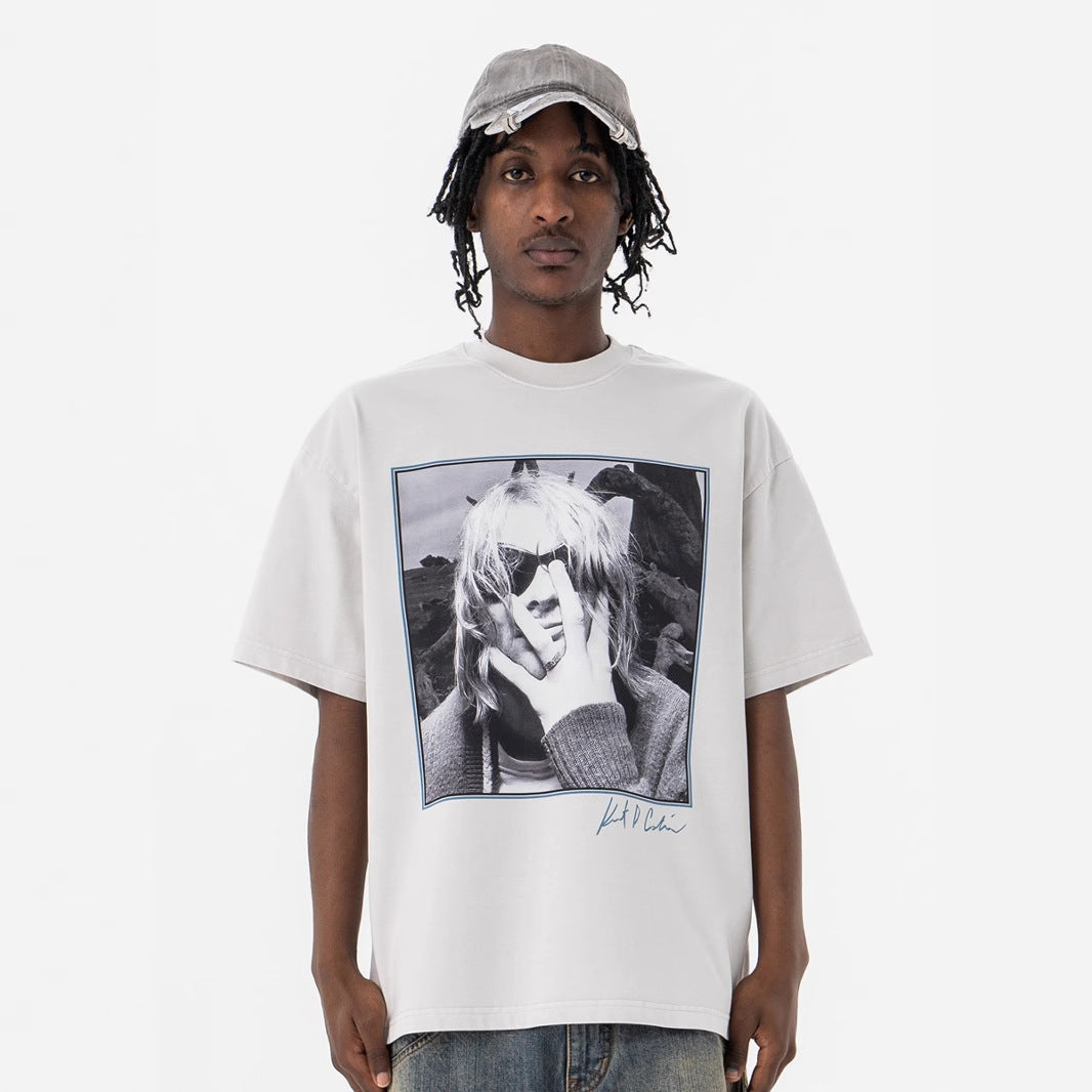 Portrait vintage short sleeve t-shirt