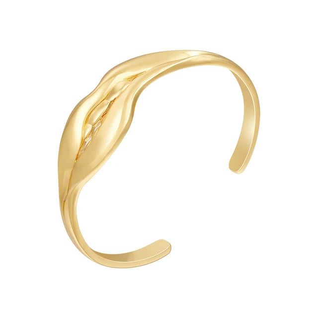 Leunsa Gold-plated leaf patterned bracelet