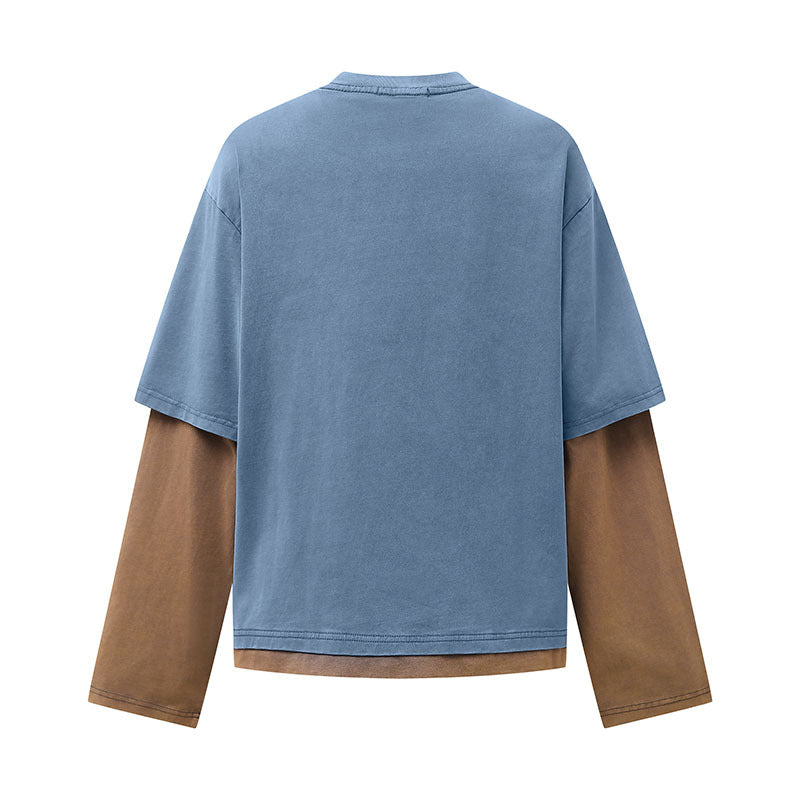 Fake Two-Piece Splicing Sweatshirt