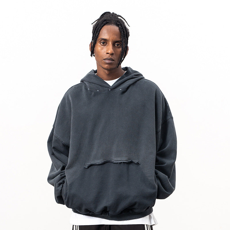 Paris Plain Hoodie Vintage Sweatshirt
