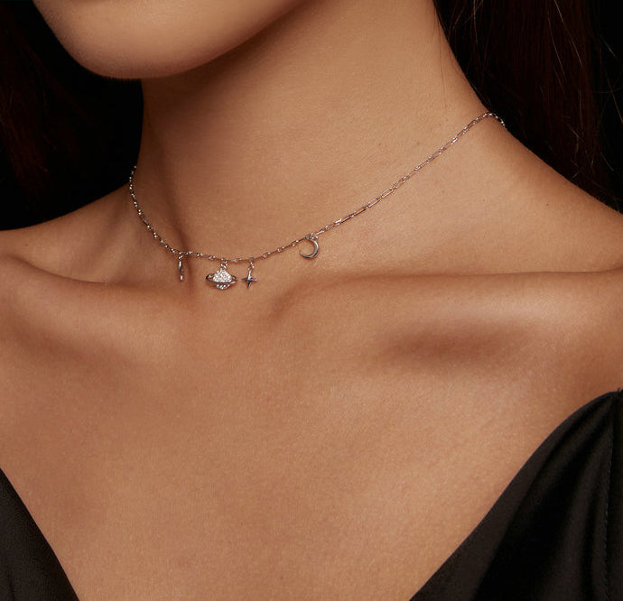 Leusna starry sky necklace
