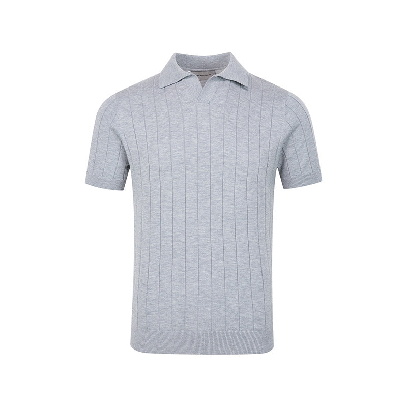 Ribbed cuff short knitwear