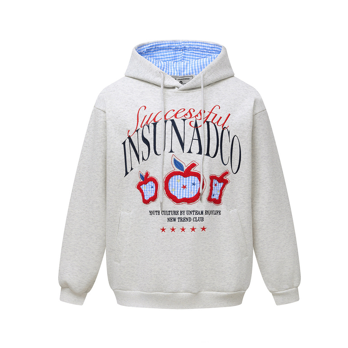 Embroidered hoodie sweatshirt