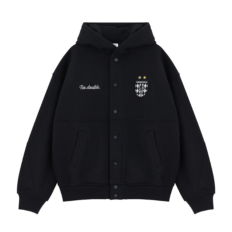 Cardigan hooded sweatshirt