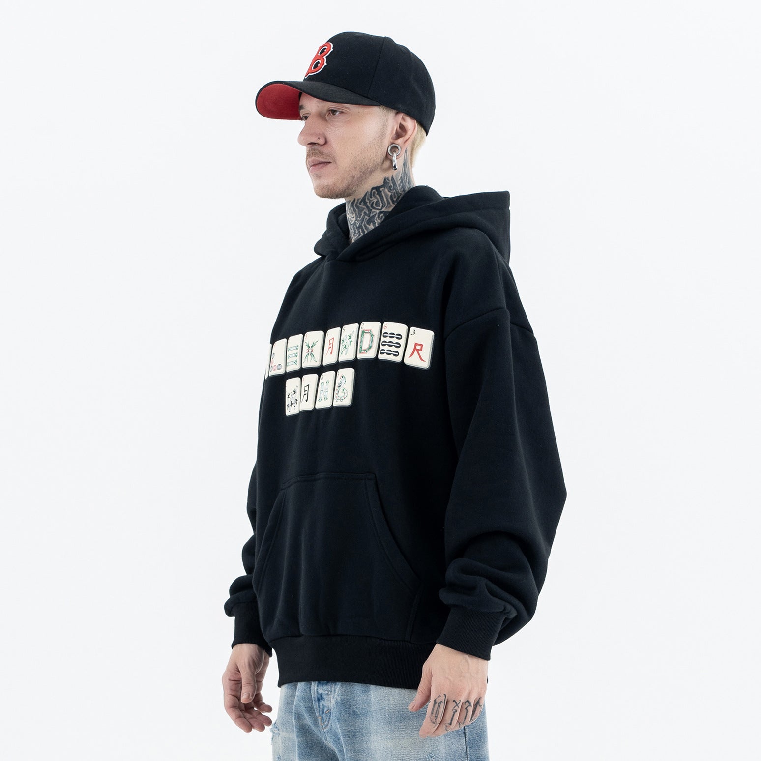 Casual Loose Fleece Hooded Sweatshirt