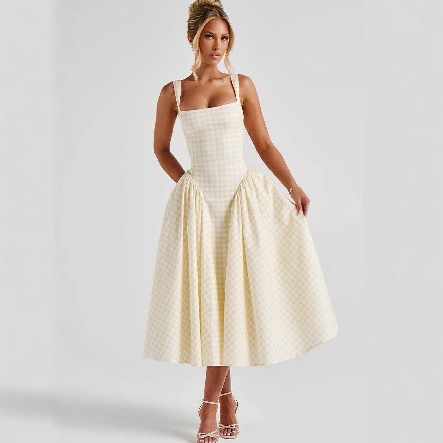 Big sling long skirt