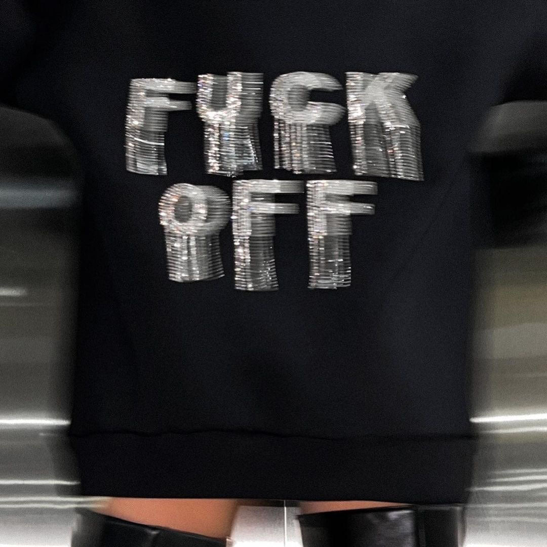Sweatshirt with back pattern
