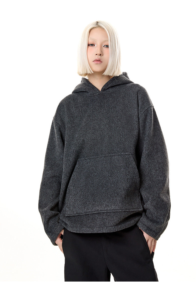 Loose hooded sweatshirt