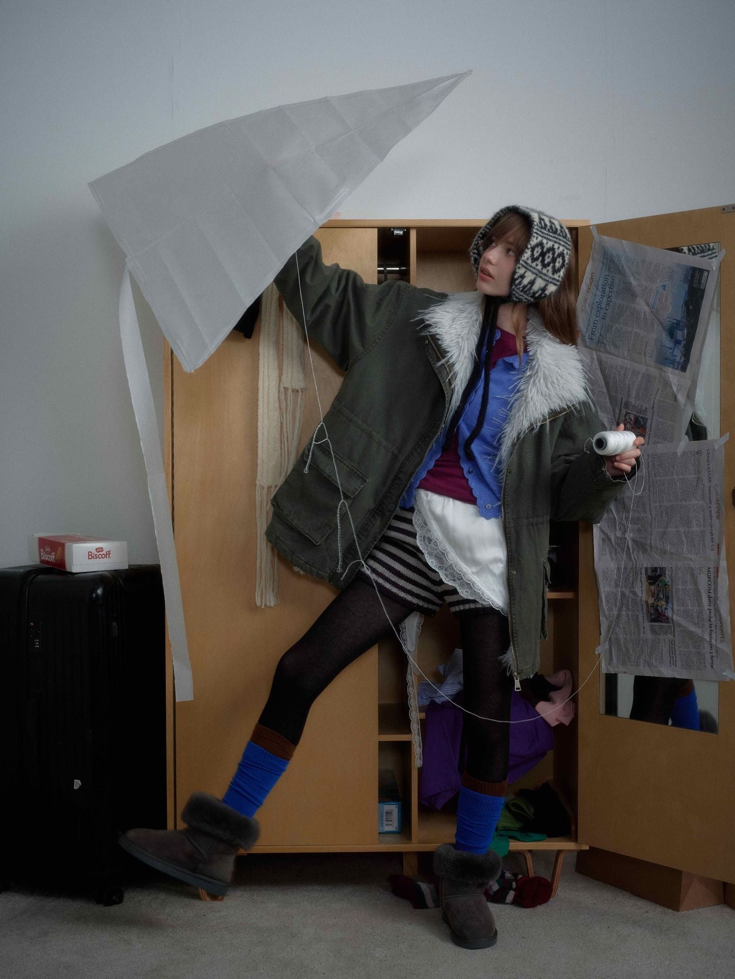 Oversize Fur Bomber Jacket