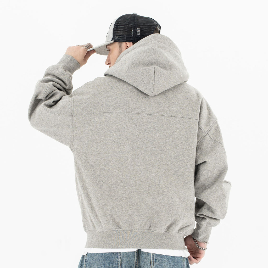 Cardigan hooded sweatshirt