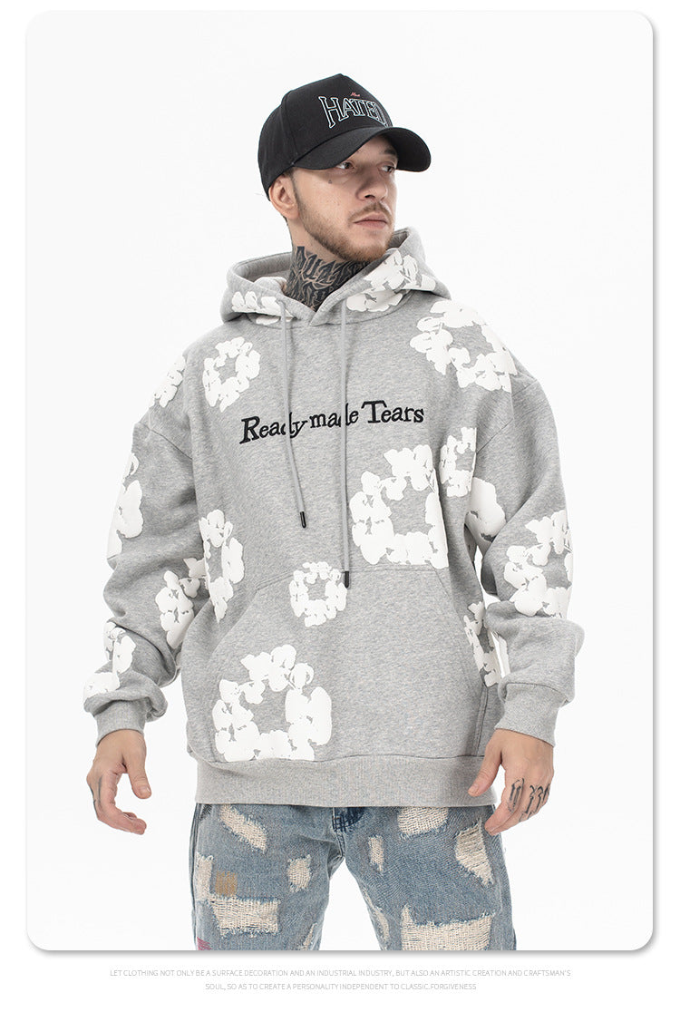 Foaming Printed Hoodie