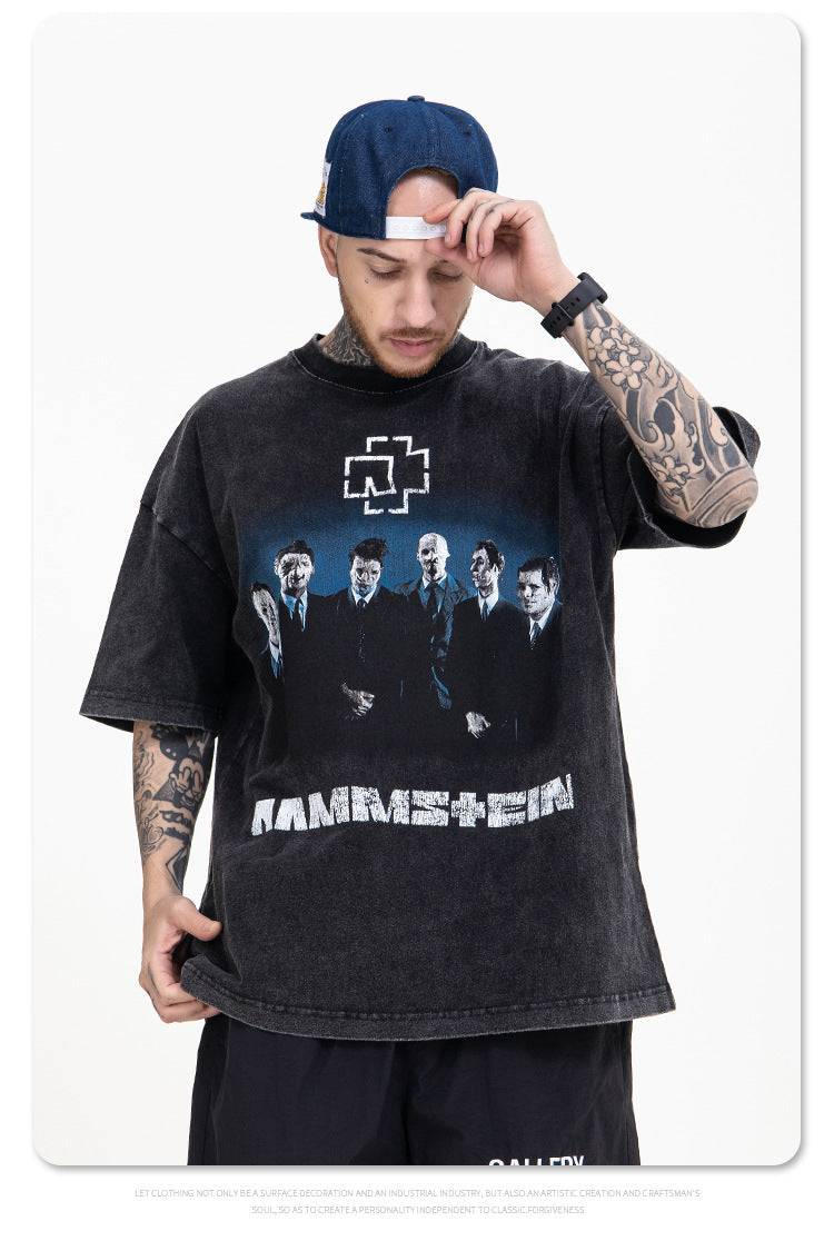 Letter Print Vintage T-Shirt