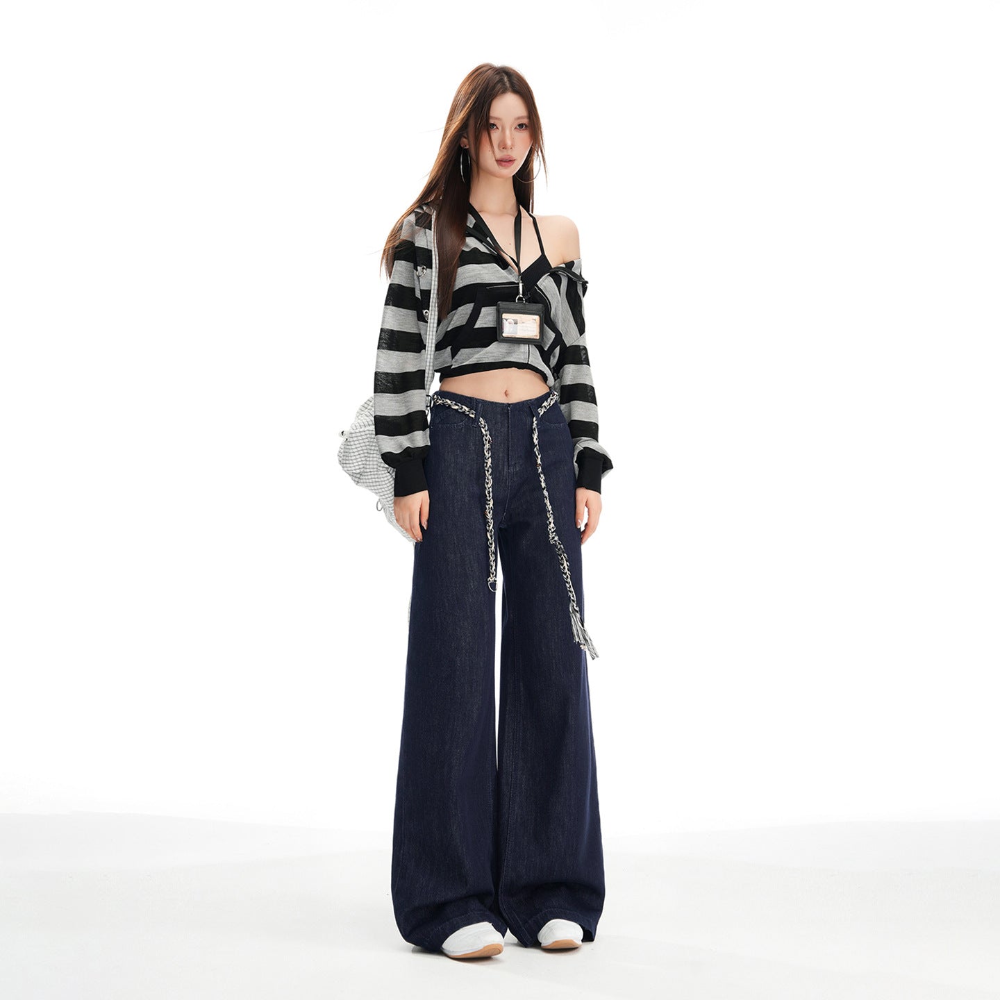 Denim loose pant