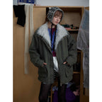 Oversize Fur Bomber Jacket