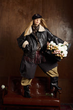 Leather And Cotton Jacket