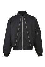 Patch Embroidery Flight Jacket Casual Outerwear