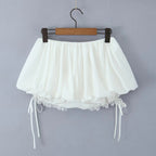 Lace Tulle Flare Skirt