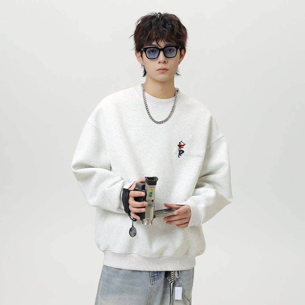 Round neck sweatshirt