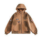 Washed Old Embroidered Cotton Jacket