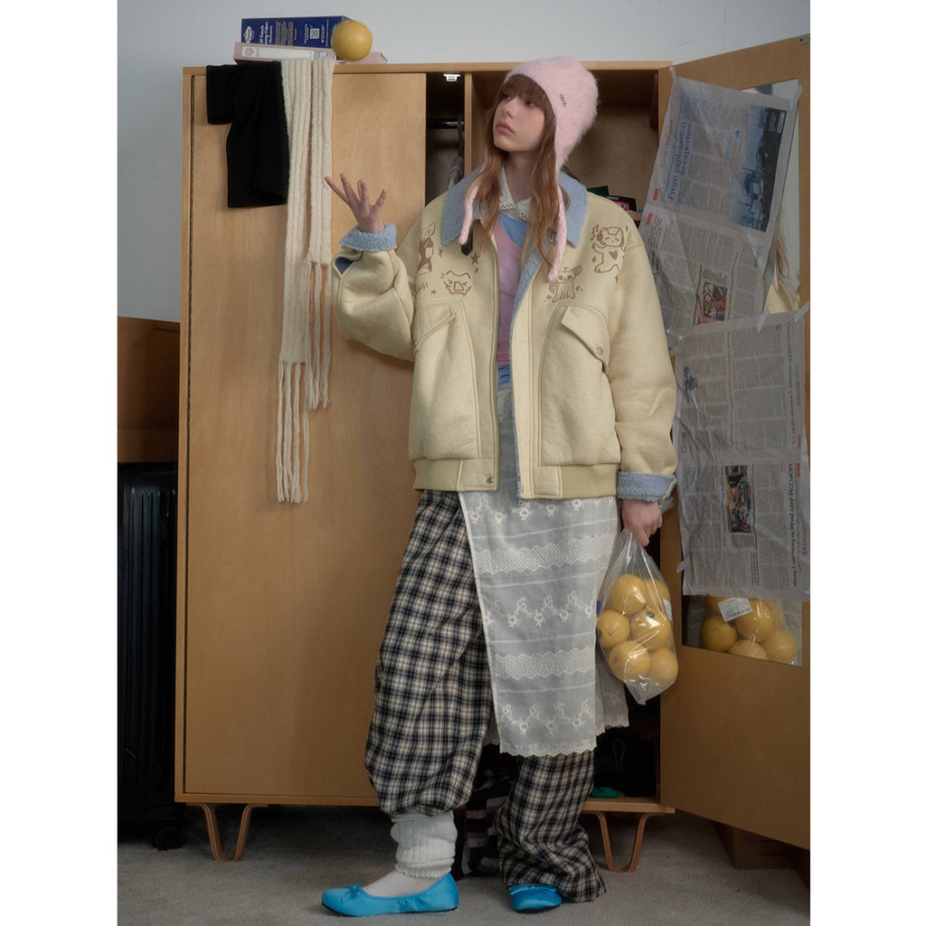 Suede Couple's Cotton Jacket