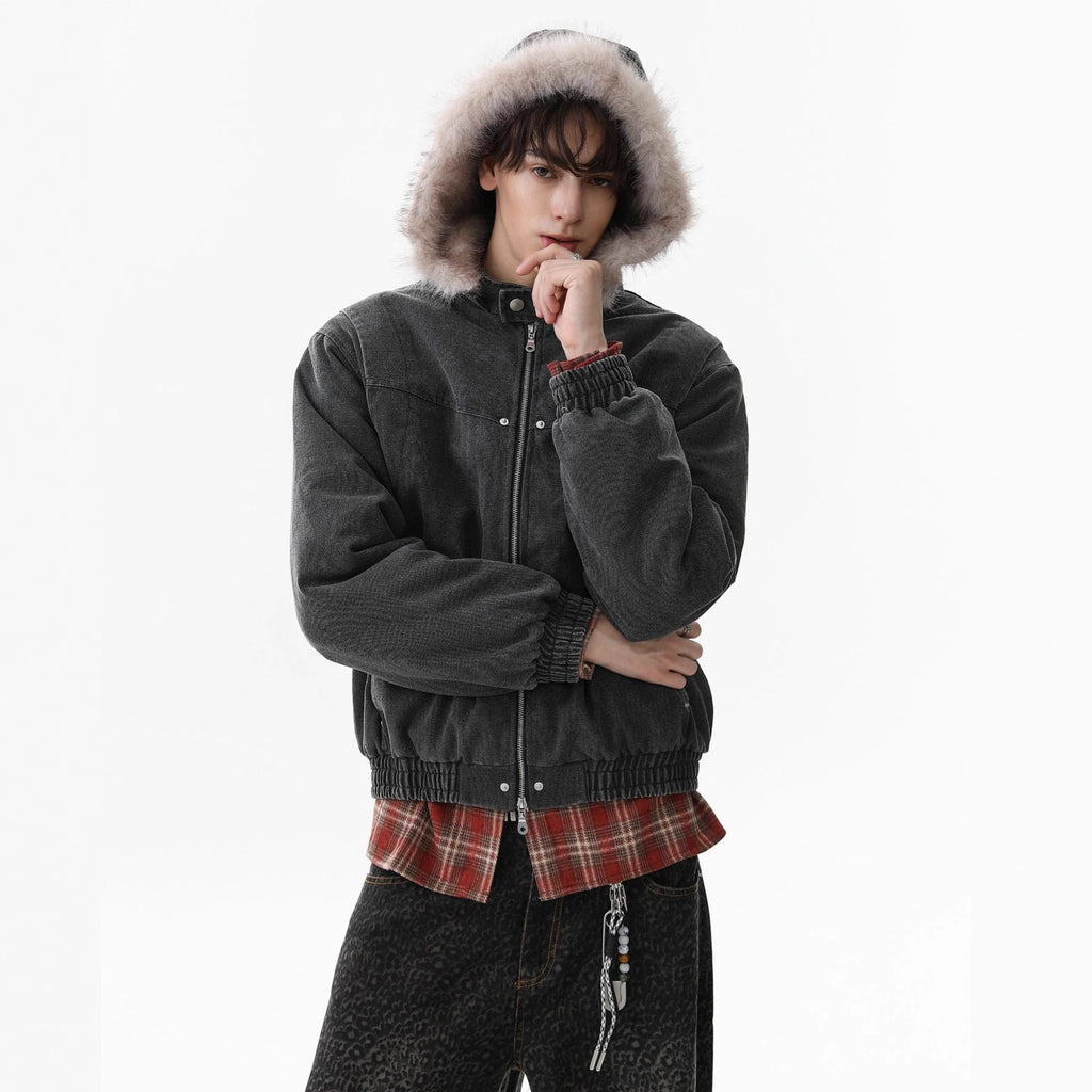 Detachable Hooded Cotton Jacket